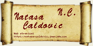Nataša Ćaldović vizit kartica